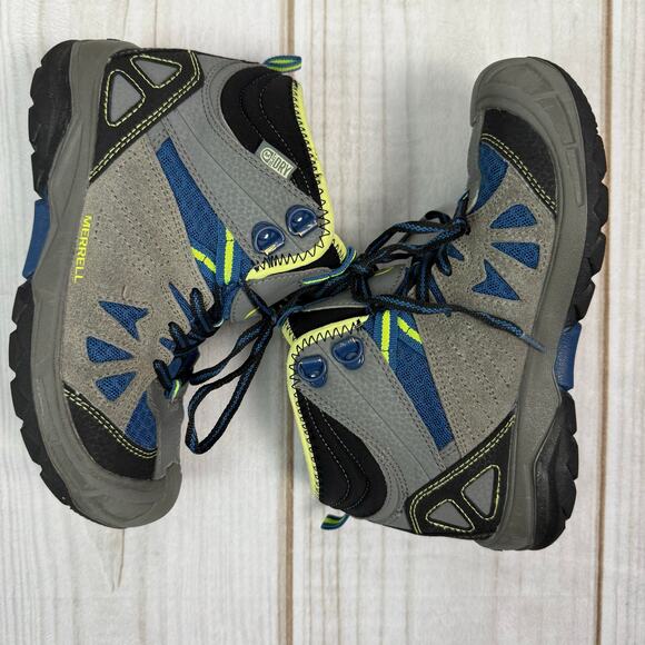 Merrell Kids Capra Mid Hiking Boots 1Y - Picture 4 of 8